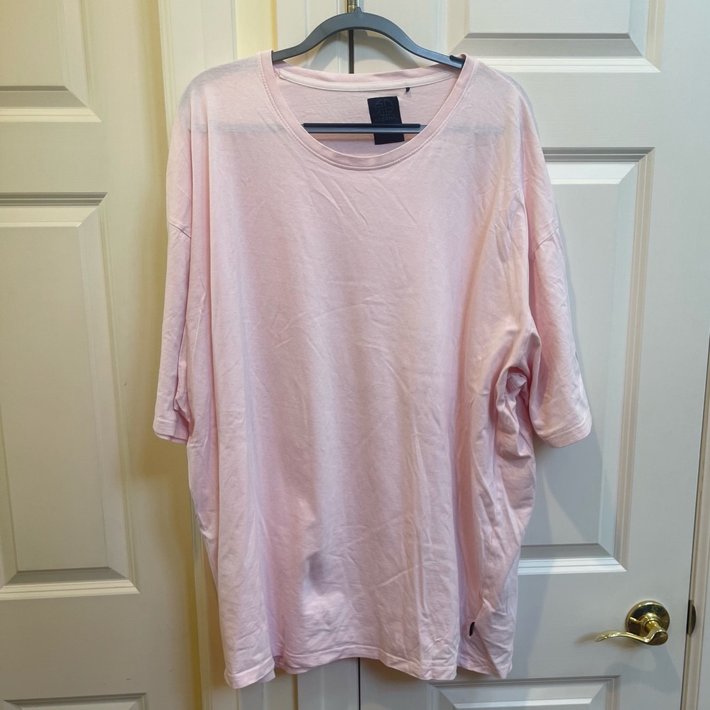 ASOS Soul Star Men’s Plus Organic Cotton Oversized Pink T-Shirt - Picture 5 of 10